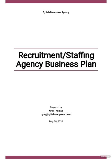 Employment Agency Business Plan